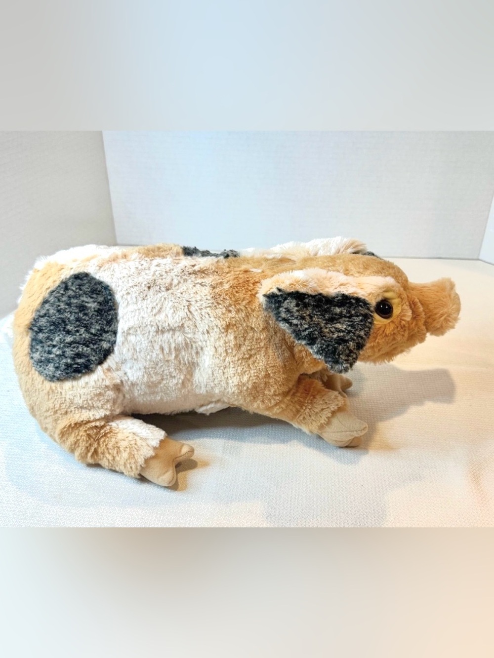 Folkmanis Hand Puppets: Grunting Plush Pig & Small Spotted Fawn - Picture 7 of 15